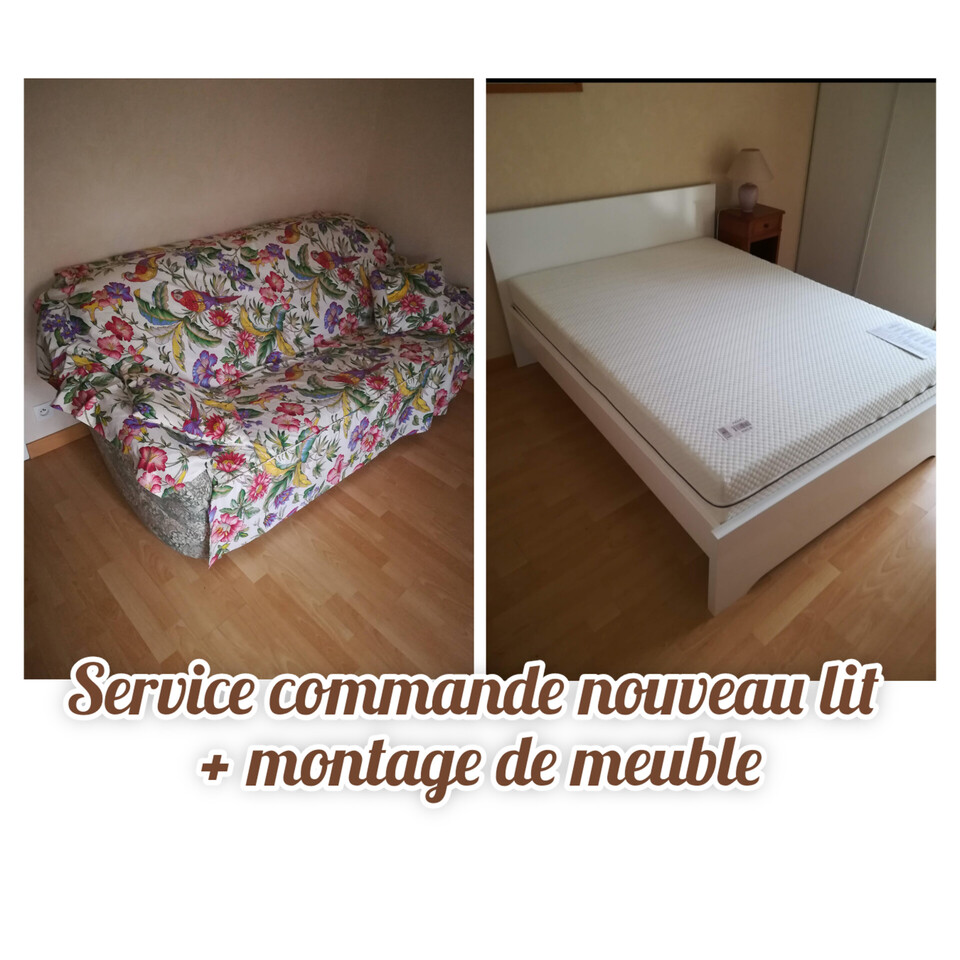 Service commande nouveau lit + montage de meuble